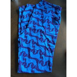 Lularoe Leggings TC Golden Retriever Dog Print, Tall and‎ Curvy, NWOT